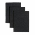 Almo Broan Hood Compatible Replacement Charcoal Filter Pack - 3 Pads, 7-3/4in x 10-1/2in BP58